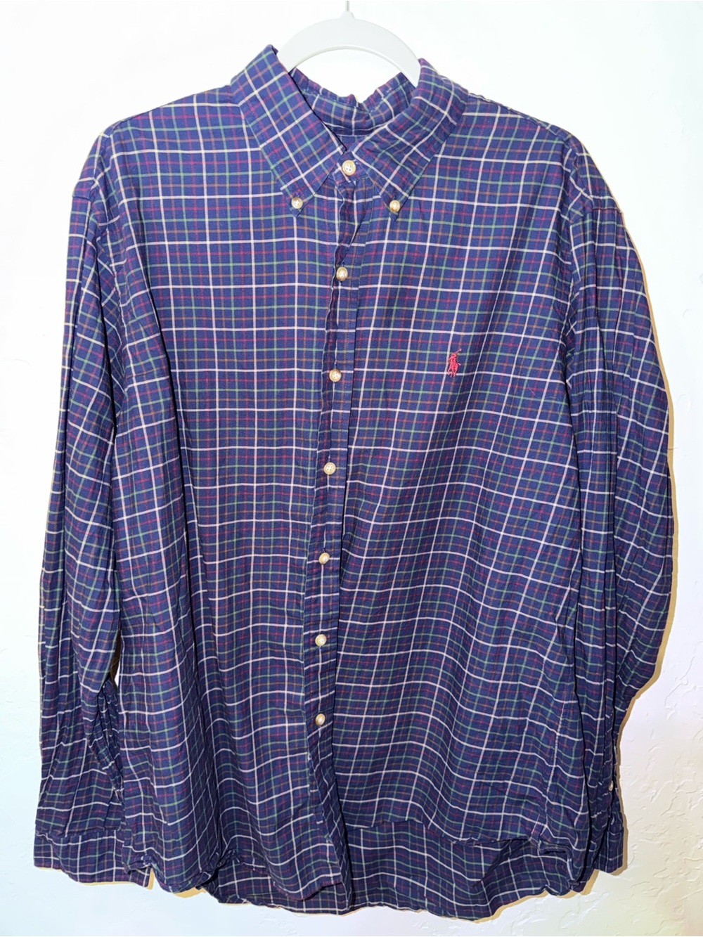 Ralph Lauren Men's Plaid Cotton Shirt Size XL